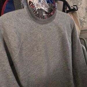 Jcrew sweatshirt with beads around beck and sleeves